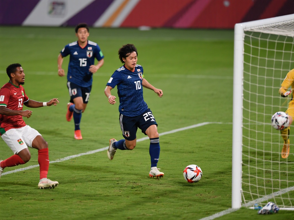 亚洲杯D组激战：日本力克印尼，伊拉克险胜越南